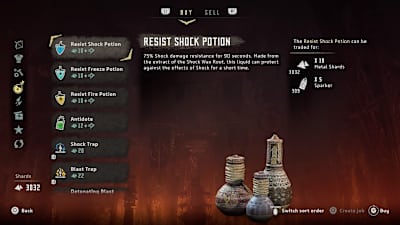 You have to use resist potions in The Frozen Wilds