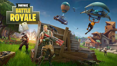 A promo image from the video game Fortnite.