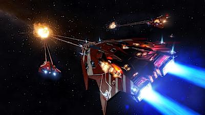 A screenshot of a fight in Elite: Dangerous.