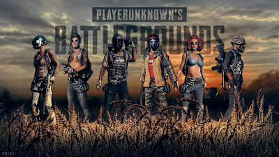 A promo image from PUBG showing game characters.