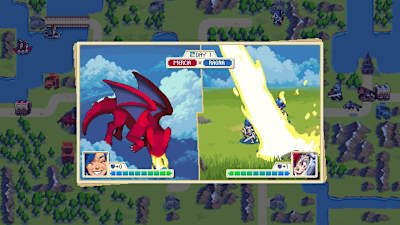 A screenshot of a battle in Wargroove