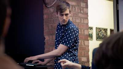 A photo of Kevin ‘Purge’ Godec at the Red Bull Gaming Sphere, London.