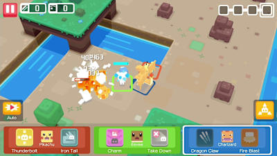 A screenshot of Pokémon Quest.