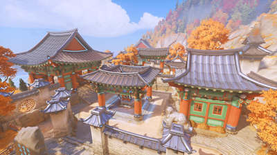 Sanctuary in Overwatch map Busan.