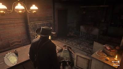 Look around a home to see if there's anything you can steal