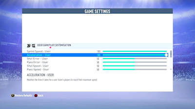 Cheat Career mode in the game settings