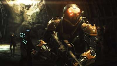 Una captura de pantalla de un Ranger en Anthem.