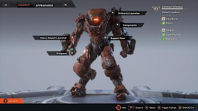 A screenshot from Anthem showing a loadout