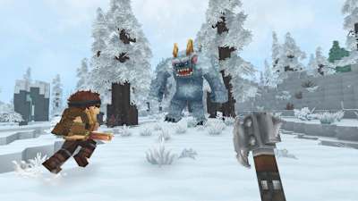 Die Action findet wie bei Minecraft aus First-Person-Perspektive statt