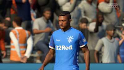 Una imagen de un jugador de los Glasgow Rangers en FIFA 19.
