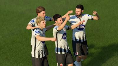 Una imagen de los jugadores del Dundalk en FIFA 19.