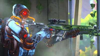 A shot of Pathfinder from Apex Legends