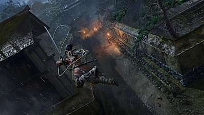 A screenshot from the video game Sekiro: Shadows Die Twice by FromSoftware.