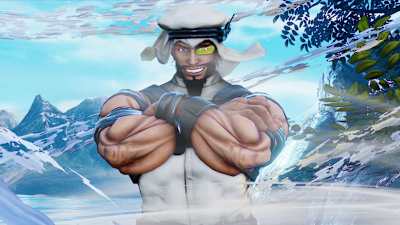 Image of the Street Fighter V character Rashid.