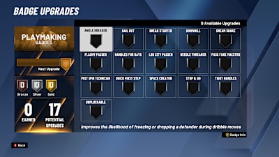 Badges allow you full control over how you upgrade your character