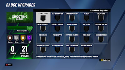 Badges will greatly improve your shooting ability