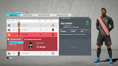 Alex Sandro is one of the quickest and highest-rated wing-backs in the game