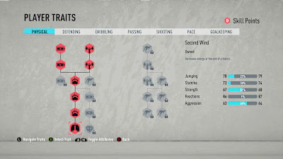 You can choose between a wealth of traits