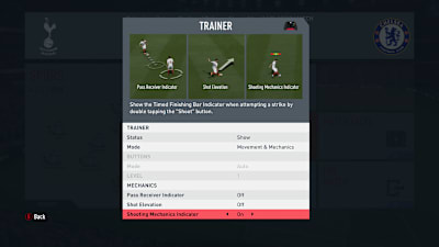 Pause the game at any time to customise the Trainer menu