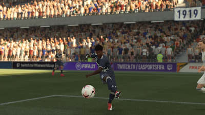 Una captura de pantalla de FIFA 21.