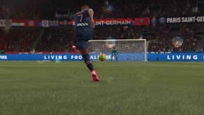 Una captura de pantalla de FIFA 21.