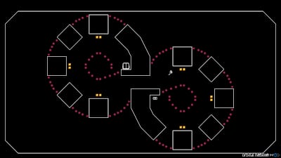 Screenshot of a level in N++.