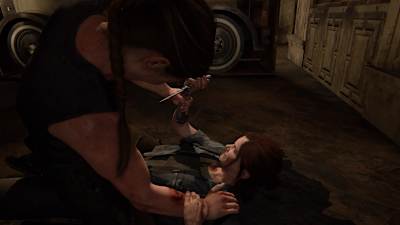Dans cet affrontement qui ressemble à celui d'Ellie contre David dans le premier jeu The Last of Us, vous contrôlerez une Abby désarmée et contrainte de prendre Ellie en traître dans le théâtre.