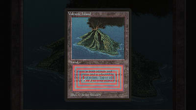 Die Magic-Karte Volcanic Island