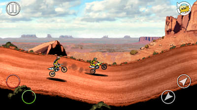 Una captura de pantalla de Mad Skills Motocross 2.