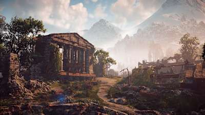 The ruins at Devil's Thirst in Horizon Zero Daw