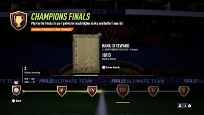 Champions final screenshot of rankings