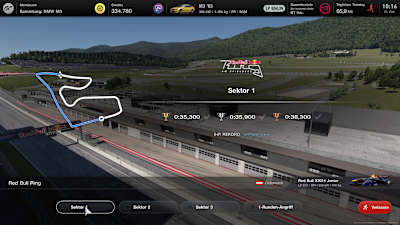 Una captura de pantalla de Gran Turismo 7 muestra el dominio de la pista en el Red Bull Ring.