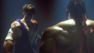 Der Teaser zeigt Luke und einen bärtigen Ryu