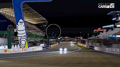 Screenshot from Project Cars 2 shows Le Mans. 