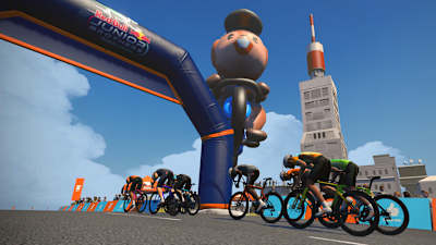 Graphic of the Red Bull Junior Brothers Workout on Zwift.