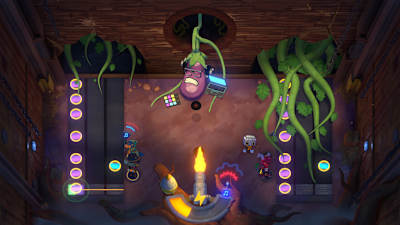 Screenshot aus Super Crazy Rhythm Castle zeigt ein Rhythmus-Level