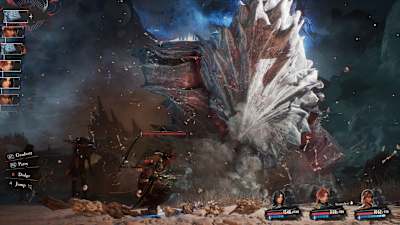 Boss battle in Clair Obscur.