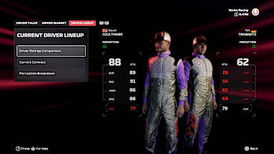 F1 25, David Coulthard, Tim Tramnitz