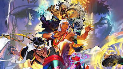 Street Fighter 6'nın oyundaki karakterlerden bir kısmını gösteren tanıtım görseli.