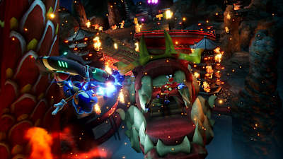 Screenshot aus Sonic Racing CrossWorlds zeigt Sonic auf einem Hoverboard