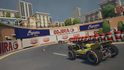 Screenshot aus Formula Legends zeigt ein Rennen in klassischen Formel-1-Boliden.