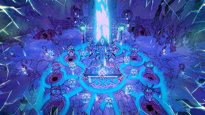 Screenshot aus dem Cult of the Lamb DLC Woolhaven.
