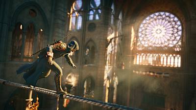A screenshot from Assassin's Creed Unity