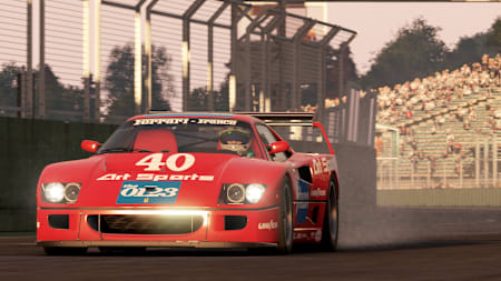 A screenshot of the Ferrari F40 from Project CARS 2 video game.