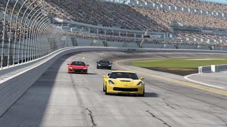 A screenshot of the Corvette Z06 from Project CARS 2 video game.