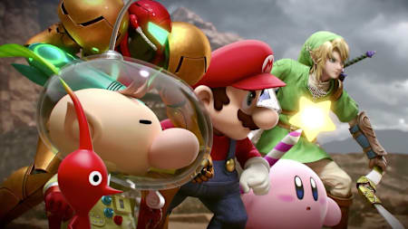 An image of the various characters in Super Smash Bros. for Wii .