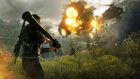 Just Cause 4 rocket launcher screenshot.