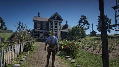 A screenshot of Emerald Ranch in Red Dead Redemption 2