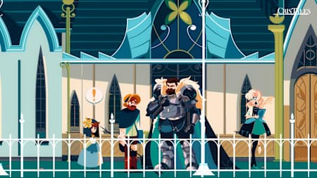 A screenshot of the forthcoming RPG video game Cris Tales.
