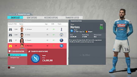 Dries Merten is absolutely rapid and a handful for defenders